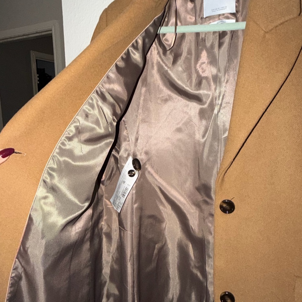 Mango LAPELLED STRAIGHT-CUT COAT - Picture 9 of 10